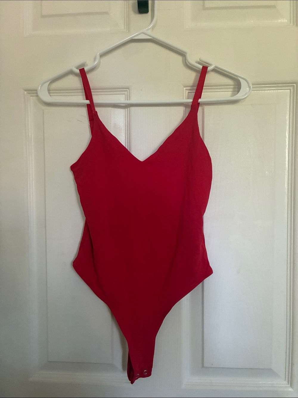 Primark Red Women’s Slim-Strap Plunge Bodysuit